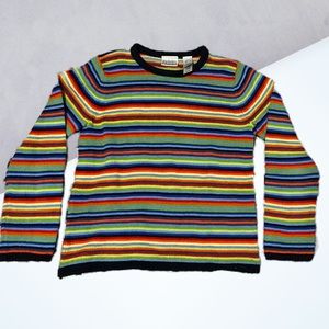 Colorful striped vintage sweater